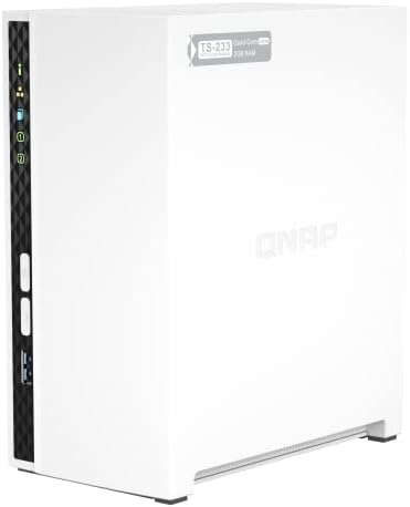 Qnap TS-233 Cortex-A55 Quad Core Processor, 2 GB RAM, 2-Slot NAS Storage Unit