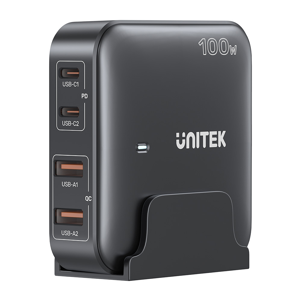 Unitek P1229ABK 100W Desktop Charging Station, Black