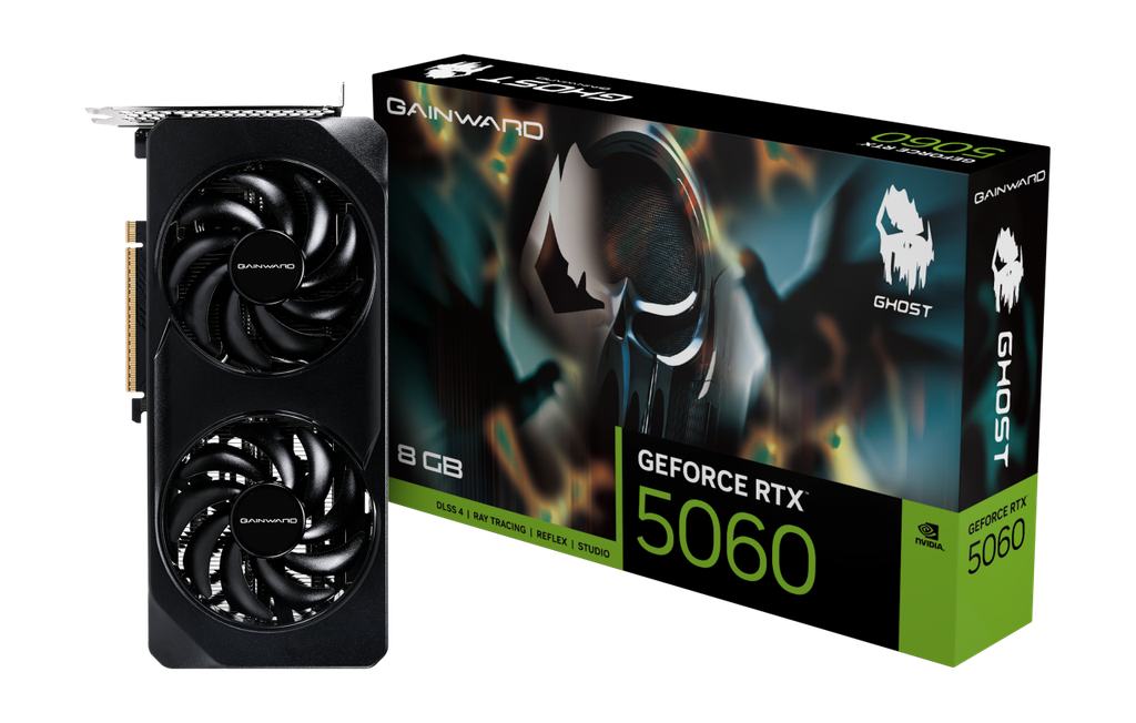 Gainward RTX 5060 Ghost NE75060019P1-GB2063B 128 Bit GDDR7 8 GB Graphics Card