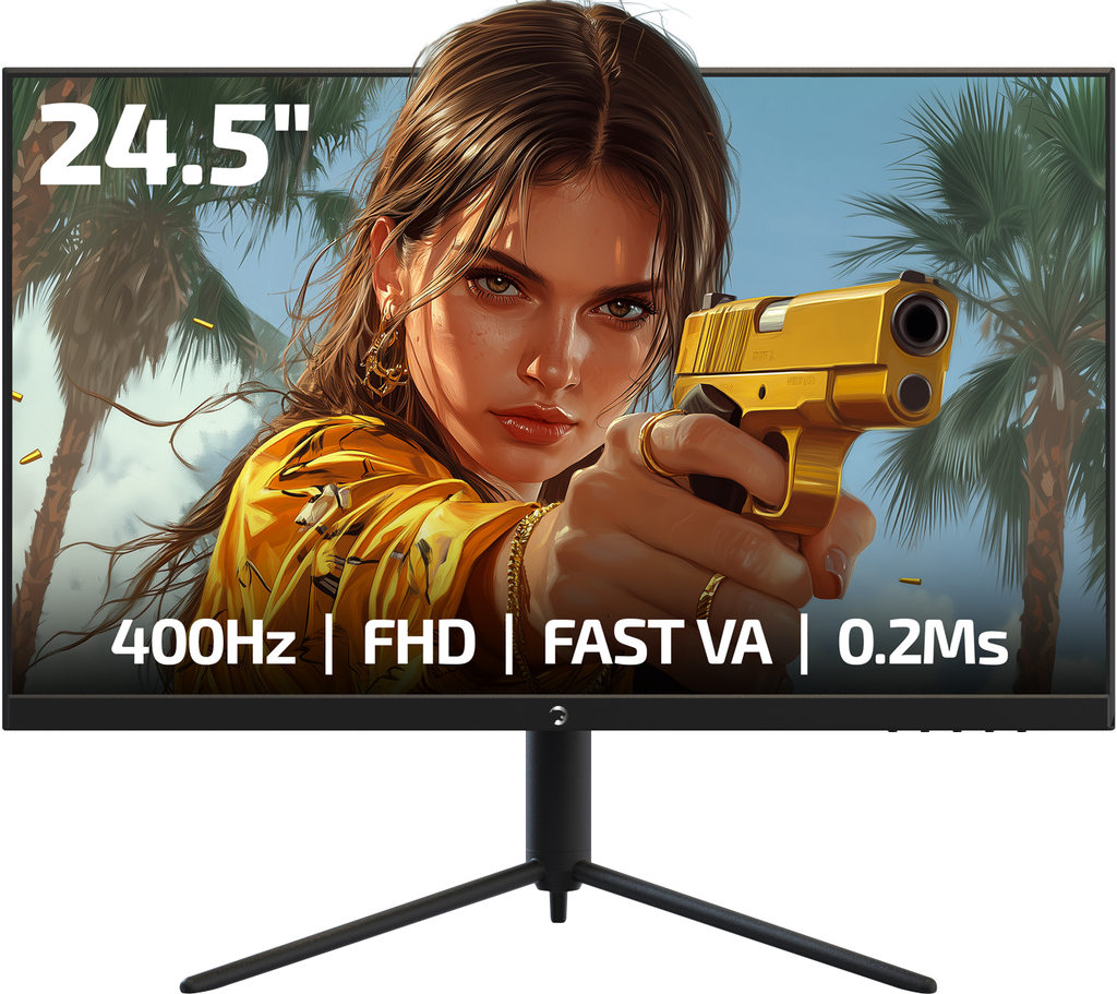 GamePower Lucid S40 24.5" 400Hz 0.2Ms Fast VA E Spor Pivot RGB FHD Gaming Monitör