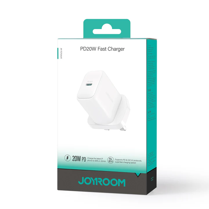 Joyroom JR-TCF20 20W USB-C PD Fast Charger, USB-C to USB-C Cable