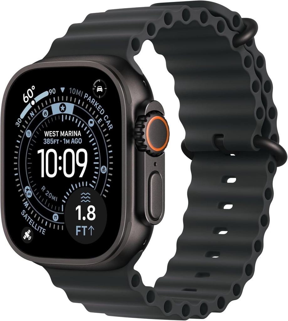 Apple Watch MF0J4LW/A Ultra 3 GPS ve Hücresel 49mm Titanyum Kasa, Siyah