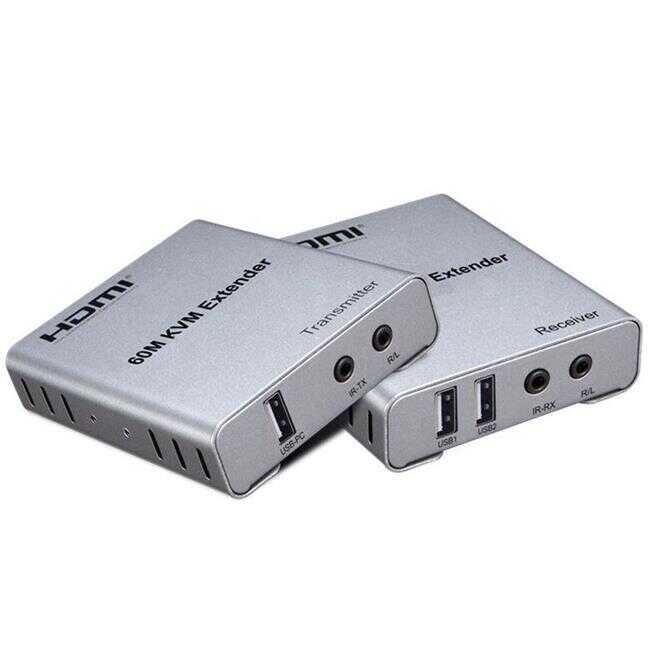 Sensei 60 Meter 1080P Cat6 Kvm HDMI, USB, LR Extender