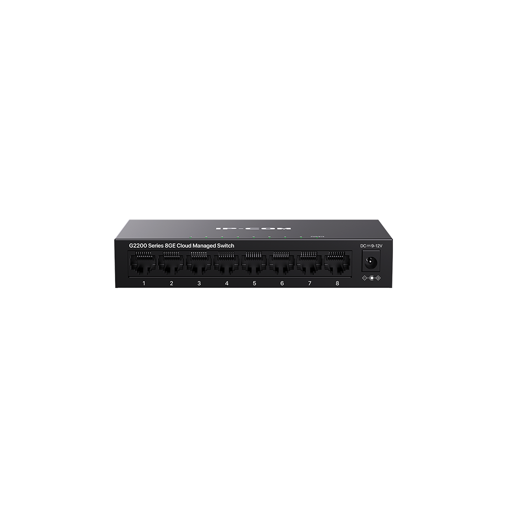 IP-Com IP-G2208D 8 Port Gigabit Cloud Managed Metal Case Switch