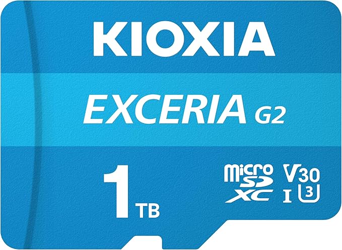 Kioxia Exceria G2 LMEX2L001TG2 Class 10 UHS-I U3 V30 1 TB Micro SD Kart