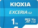 Kioxia Exceria G2 LMEX2L001TG2 Class 10 UHS-I U3 V30 1 TB Micro SD Card