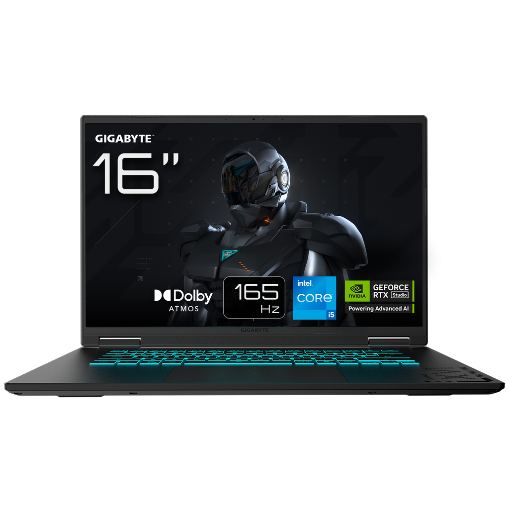 Gigabyte A16 Intel Core i5-13420H 16GB DDR5 Ram 512 GB M.2 SSD RTX4050 6GB 16" FHD+165Hz Gaming Notebook