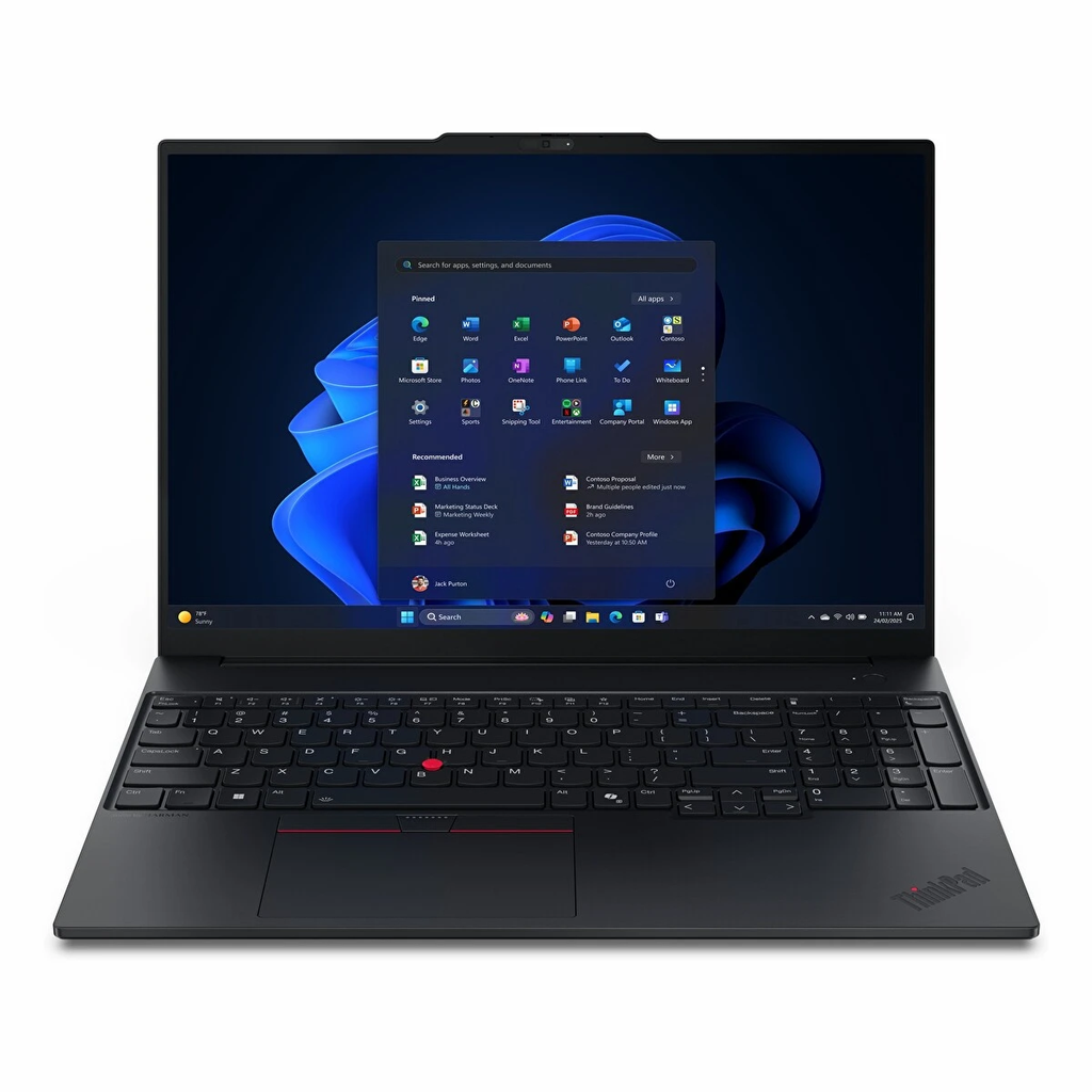 Lenovo ThinkPad E16 21ST0058TX Ryzen 5 220 16 GB Ram 512 GB SSD Radeon 740M 16" Notebook