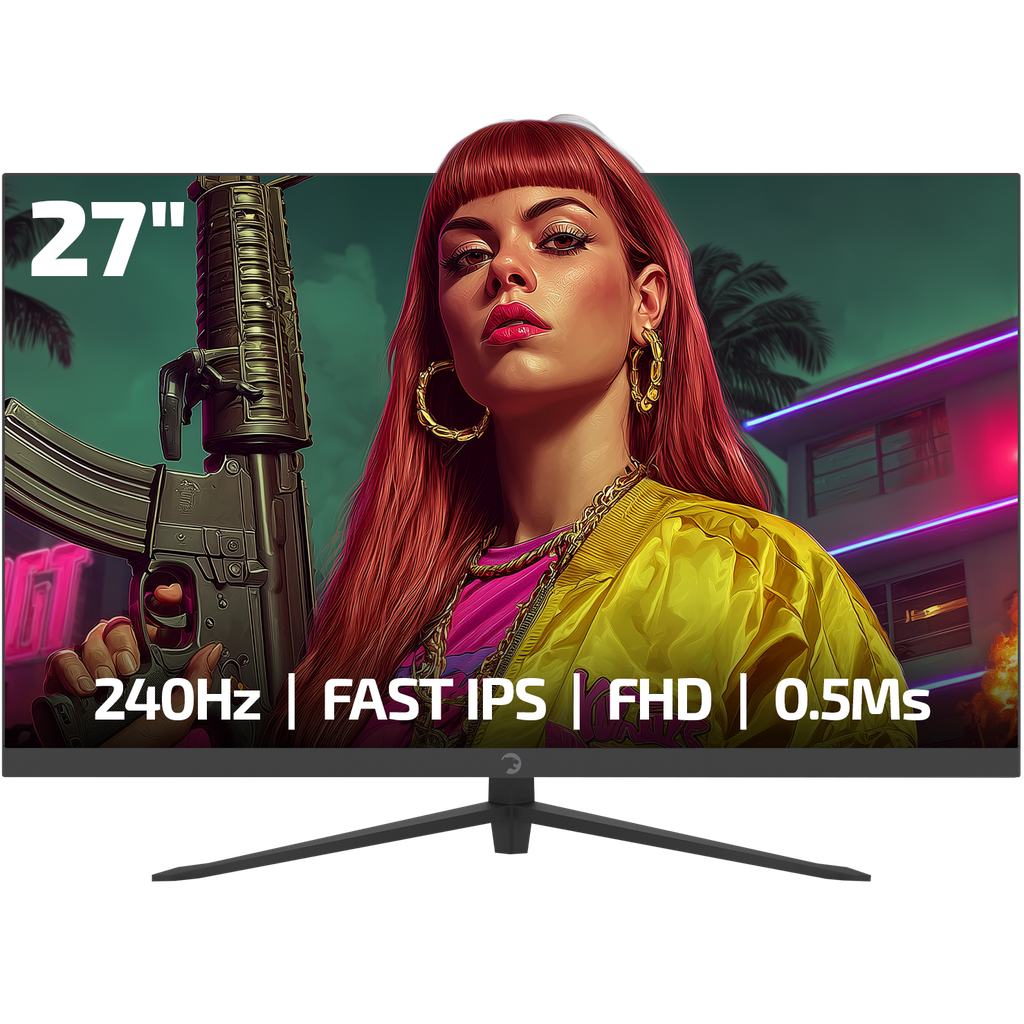 GamePower Kaze T20 27" 240Hz 0.5ms FHD Hızlı IPS 2x2W Hoparlör Oyuncu Monitörü