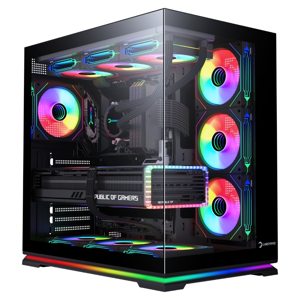 GamePower Warcry Selsei 4xARGB Fan Led Strip 750W 80+ Bronze ATX Gaming Kasa