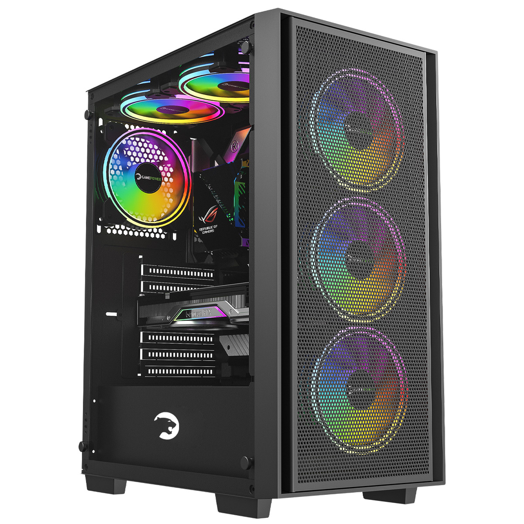GamePower Flex 4x120mm A-RGB Fan ATX 750W 80+ Bronze Gaming Case