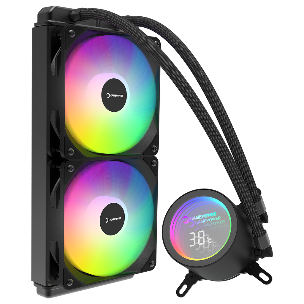 GamePower Skadi Infinity 240 ARGB 240mm CPU Liquid Cooler, Compatible with AM5 and LGA1700.