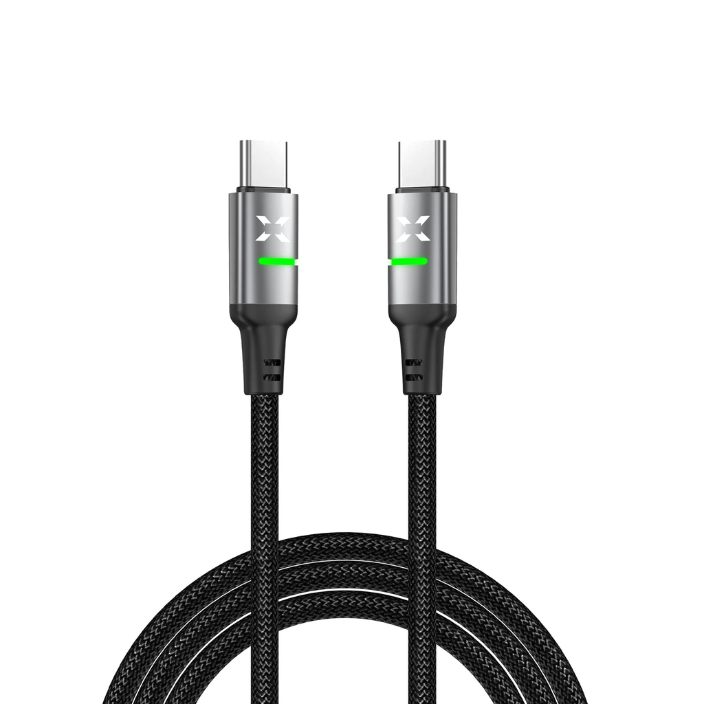 Xenon Smart X6422 Type C Hızlı Şarj Kablosu Type-C to Type-C, 60W, 480 Mpbs, 2m, PD, Örgü, Led Göstergeli