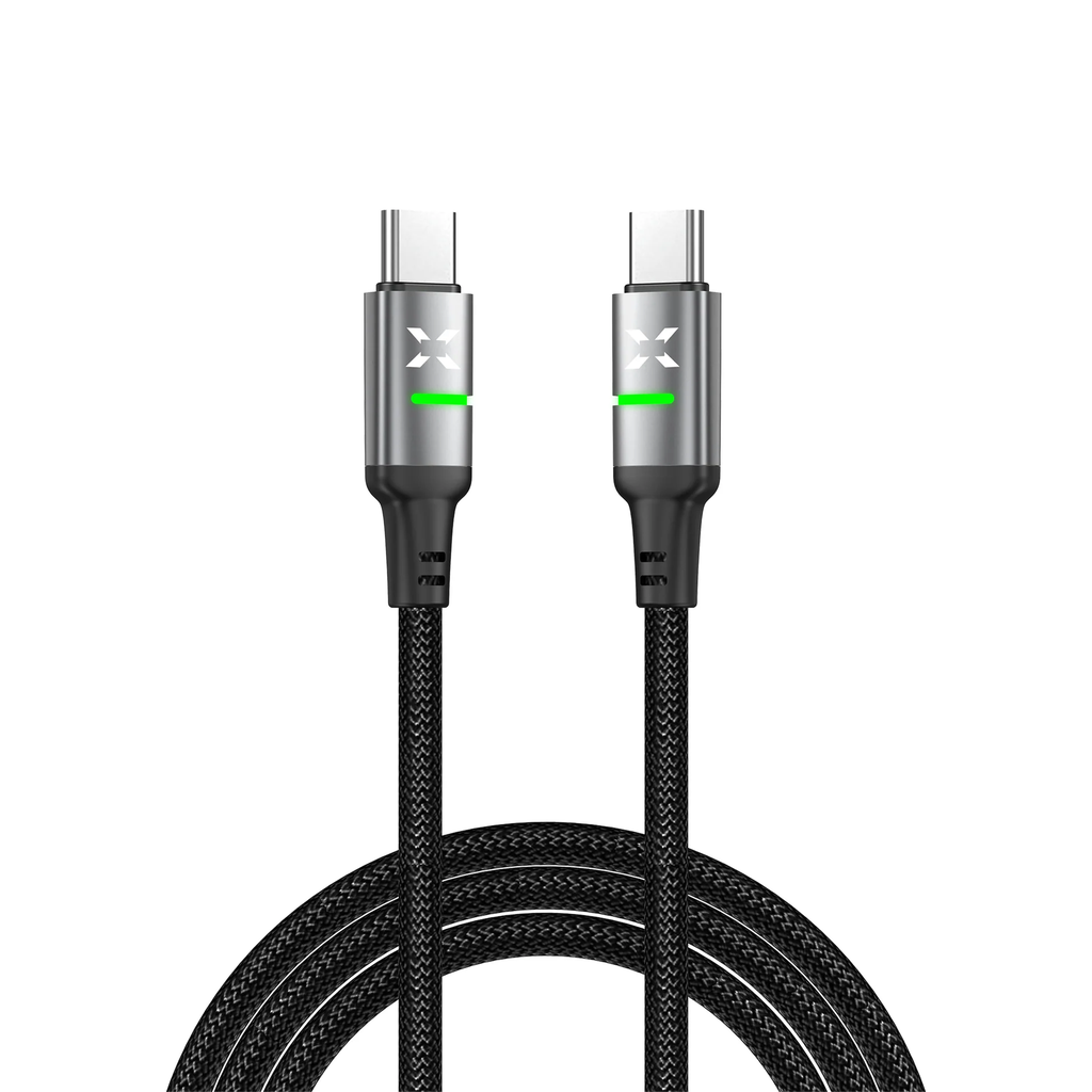 Xenon Smart X6421 Type C Fast Charging Cable: Type-C to Type-C, 60W, 480 Mbps, 1.2m, PD, Braided, LED Indicator