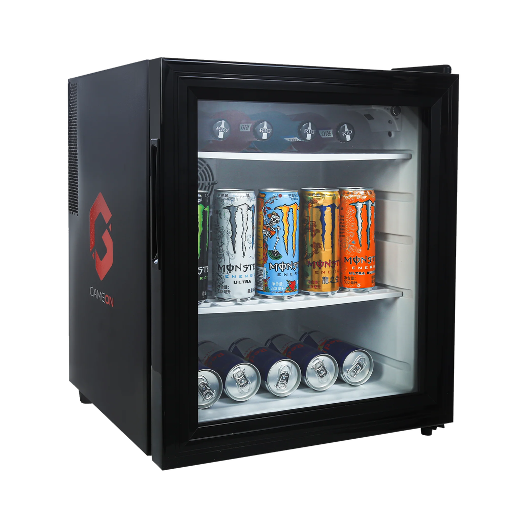 GameOn Frostbite VI Thermoelectric Mini Bar, Low Noise, Double Layer Insulation, 42 L Mini Gaming Refrigerator