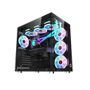 GameOn GO-EMPERORII-M Emperor Midnight II Series Mid Tower Gaming Case, Black