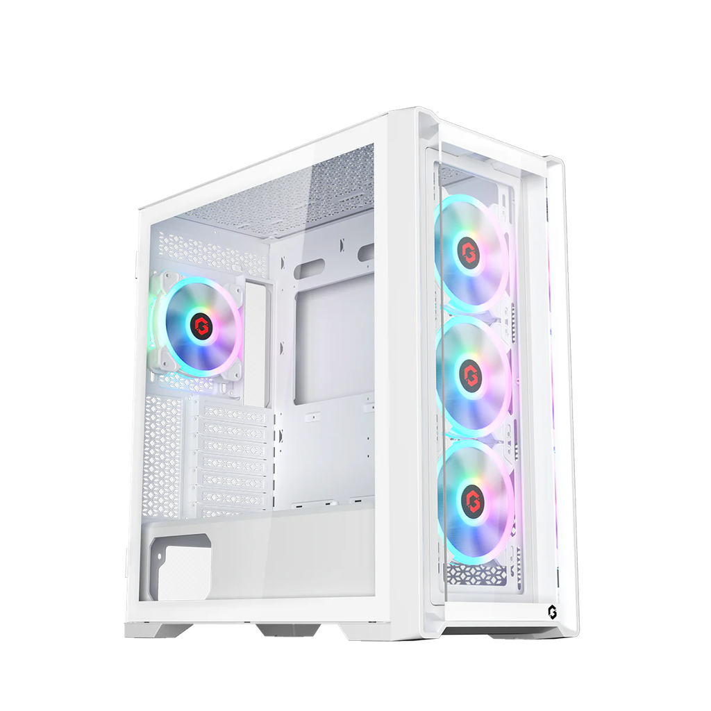 GameOn GO-VORTEX-A Vortex Arctic Series Mid Tower Gaming Case, White
