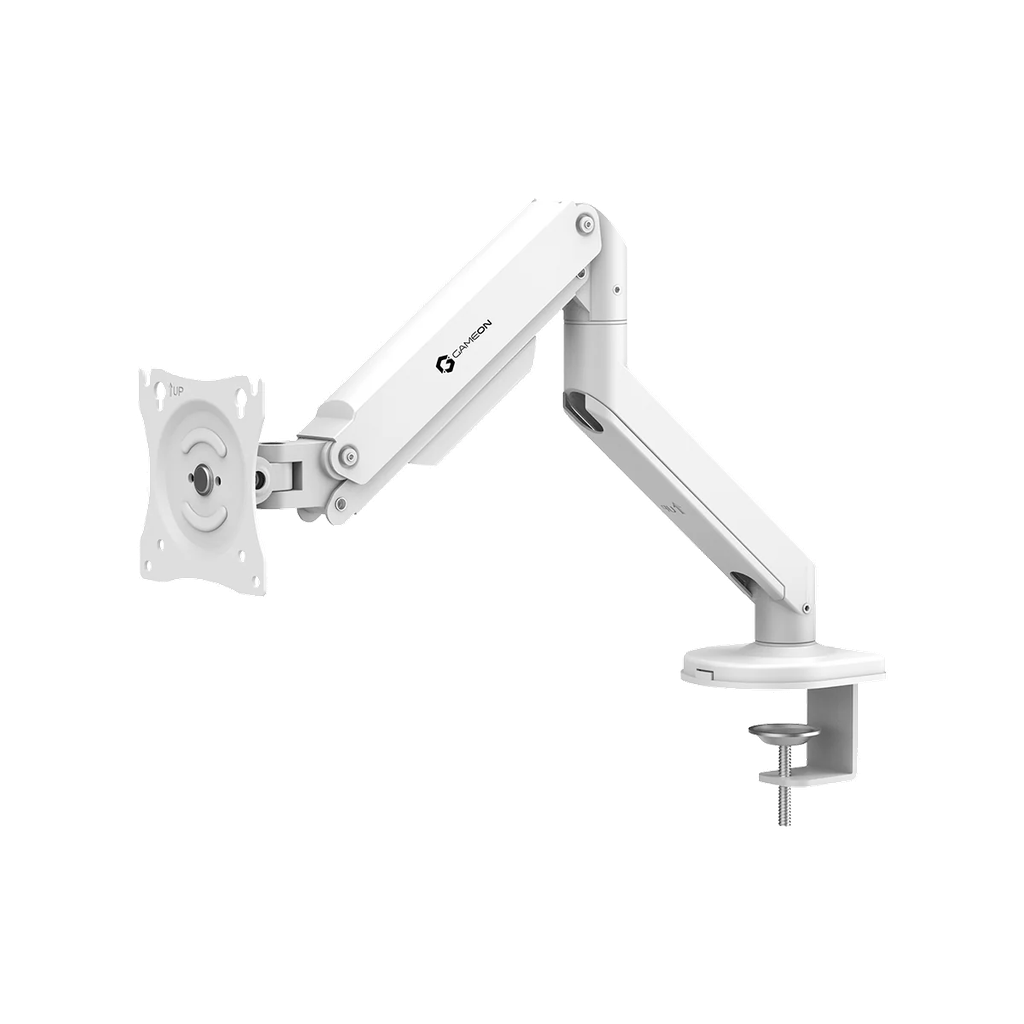 GameOn GO-5600 Gazlı Mekanik Yaylı Oyun ve Ofis Tipi Monitör Askı Aparatı, Beyaz