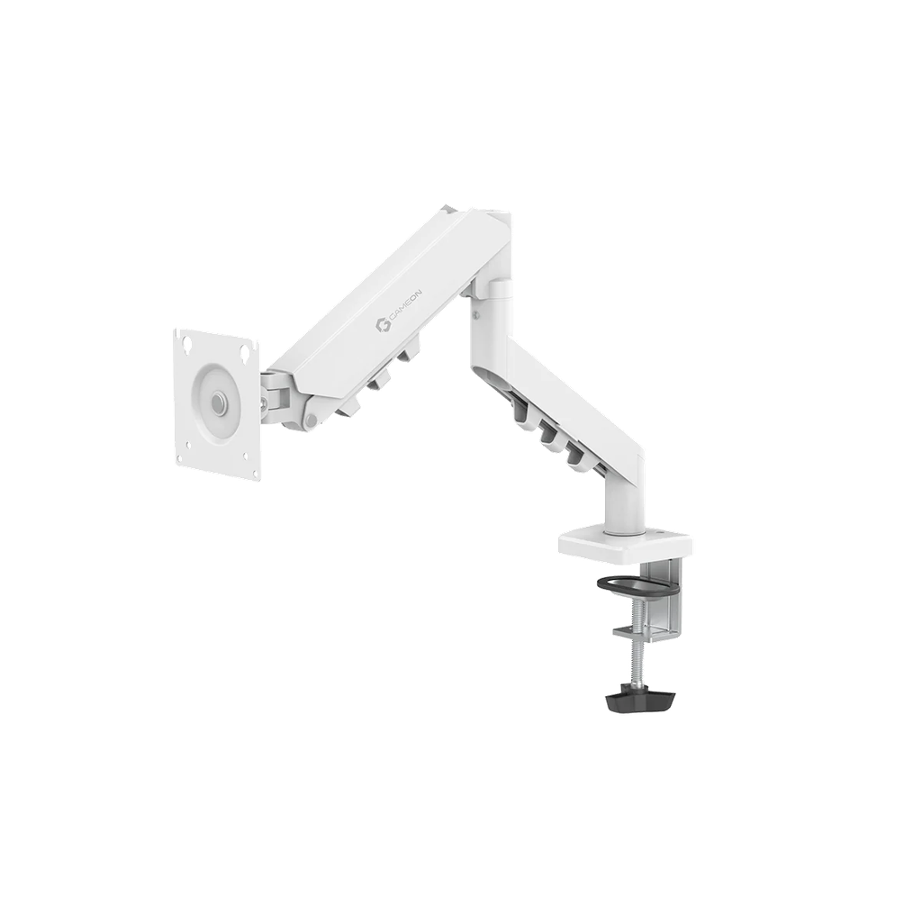 GameOn GO-5501 Gas Mechanical Spring Gaming and Office Monitor Mount, White