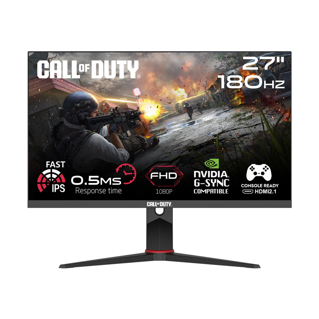 GameOn Call Of Duty 27" FHD, 180Hz, MPRT 0.5ms, HDMI 2.1, Fast IPS Gaming Monitor with PS5 Support, Black