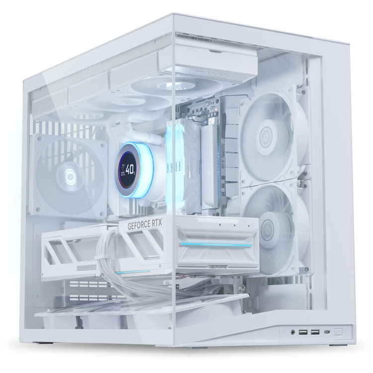 Lian Li O11D Dynamic Mini V2 Flow Fanlı ATX Oyuncu Kasası, Beyaz