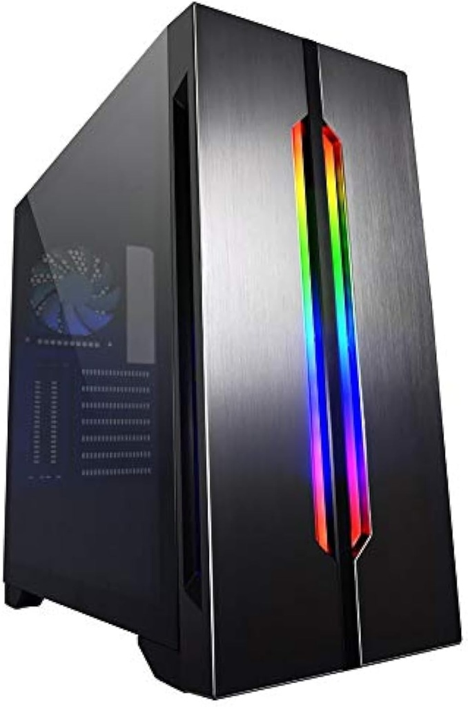 Lian Li Lancool One Digital Secc Tempered Glass Computer Case with Addressable RGB LED Front Panel, Black