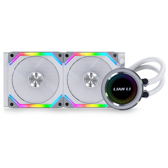 Lian Li Galahad AIO G89.GA240SLA.01 UNI Fan SL Edition 240mm RGB CPU Liquid Cooler, White