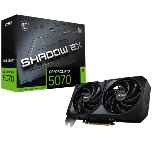MSI GeForce RTX 5070 12GB Shadow 2X OC GDRR7 192Bit DX12 Gaming Graphics Card