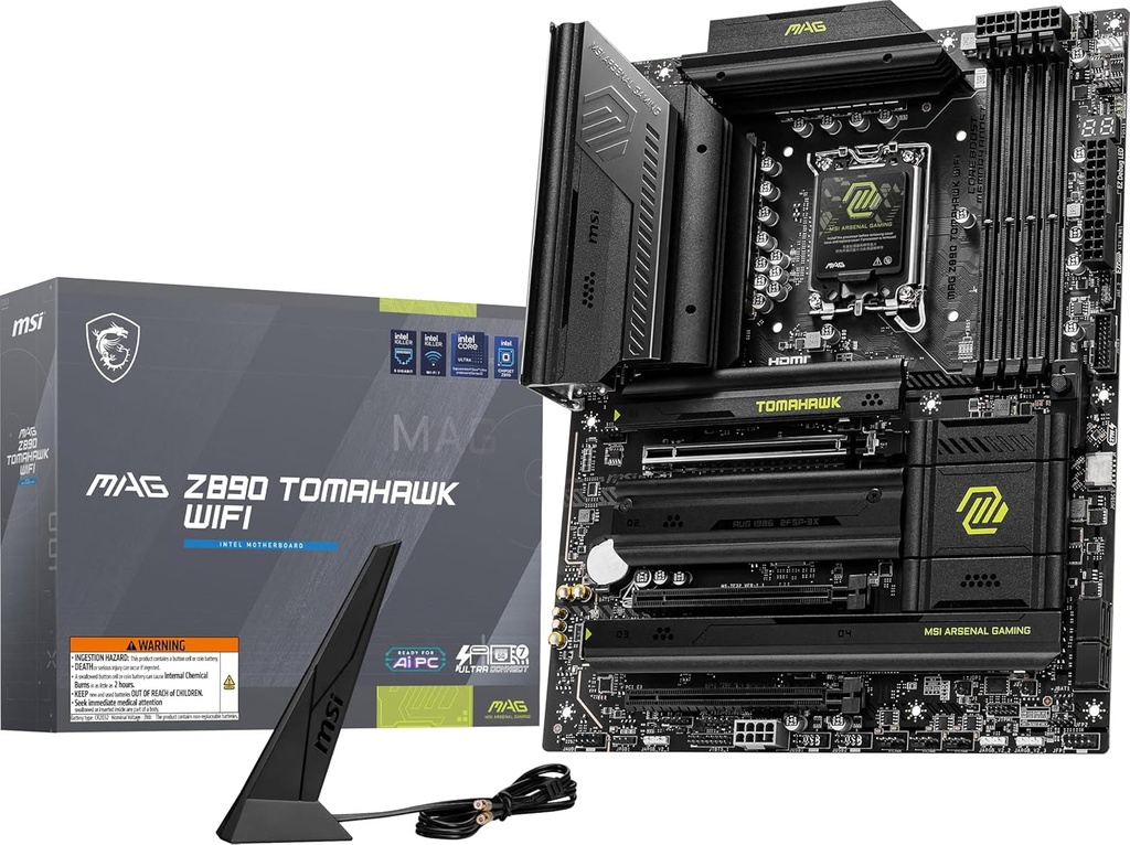 MSI MAG Z890 Tomahawk Wi-Fi DDR5 Intel Z890 Socket 1851 9200(OC)MHz ATX Gaming Motherboard