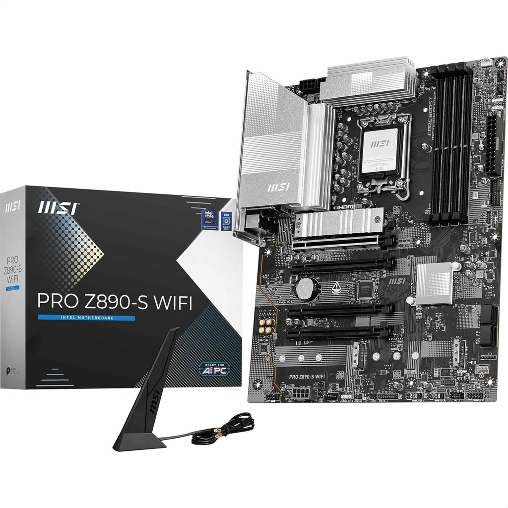 MSI Pro Z890-S Wi-Fi DDR5 Z890 Socket 1851 8600MHZ(OC) ATX Gaming Motherboard