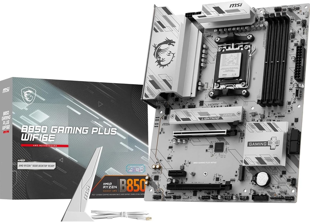 MSI B850 Gaming Plus WIFI6E AM5 DDR5 8200(OC)Mhz ATX Gaming Motherboard