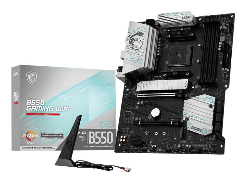 MSI B550 Gaming Wi-Fi AMD B550 Socket AM4 DDR4 4866(OC)Mhz ATX Gaming Motherboard