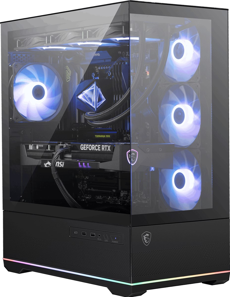 MSI MPG Pano 110R PZ 4x ARGB Fan USB 3.2 ATX Mid Tower Gaming Kasa, Siyah