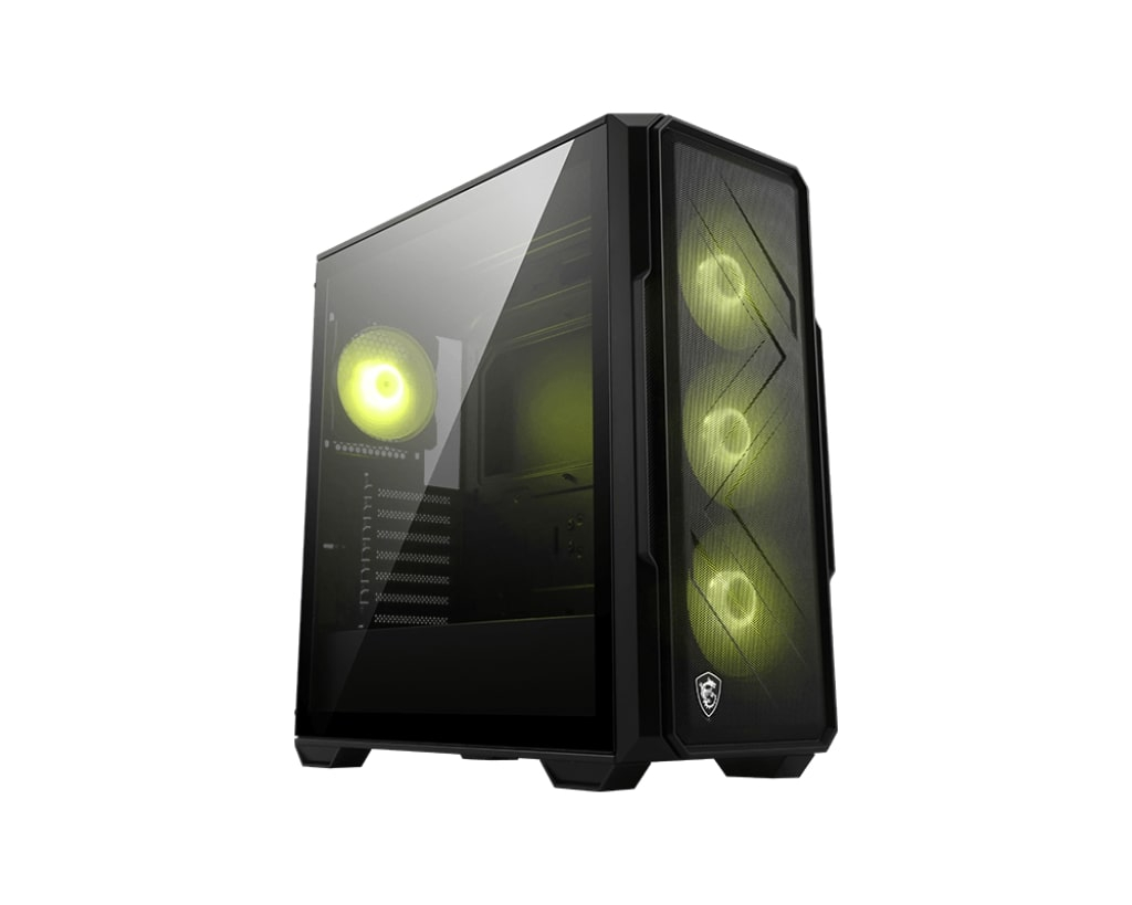 MSI MAG Forge 340R Airflow 4x ARGB Fan USB 3.2 Mid Tower Gaming Case, Black