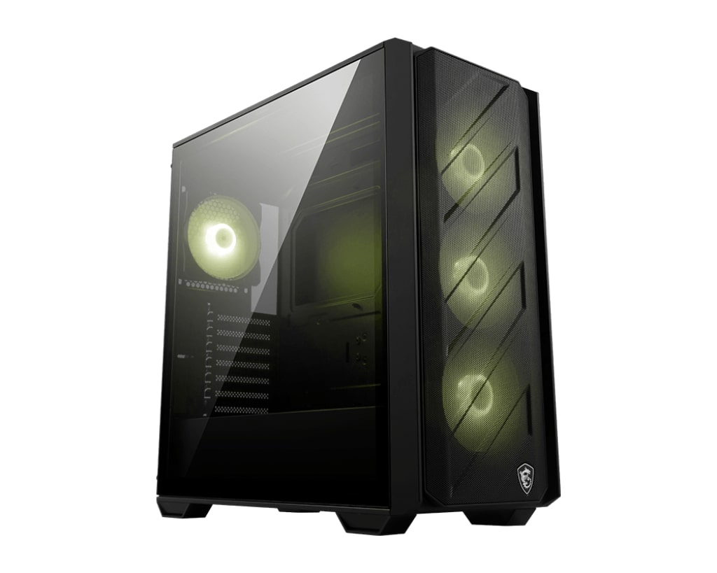 MSI MAG Forge 330R Airflow 4x ARGB Fan USB 3.2 Mid Tower Gaming Case, Black