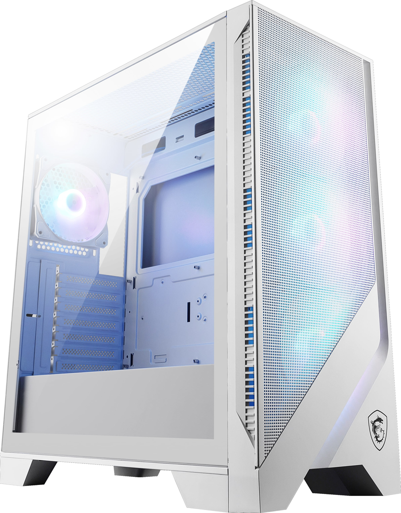 MSI MAG Forge M320R Airflow 3x120mm ARGB Fan USB 3.2 ATX Mid-Tower Gaming Case, White