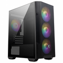 MSI MAG Forge M100R Temperli Cam Mesh 4x120mm ARGB Fan USB 3.2 Micro-ATX Tower Gaming Kasa, Siyah