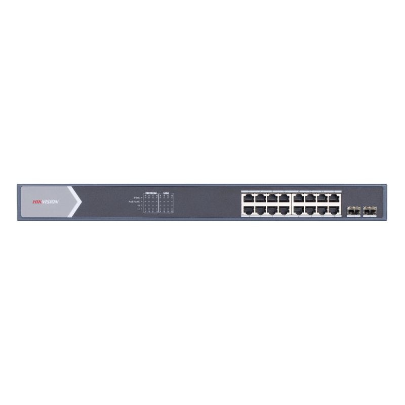 Hikvision DS-3E1518P-SI 16 Port Gigabit 2 Port SFP 225W Yönetilebilir POE Switch