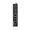 Hikvision DS-3T0506HP-E/HS 4 Portlu Gigabit PoE+ Uyumlu Yönetilmeyen Endüstriyel Switch