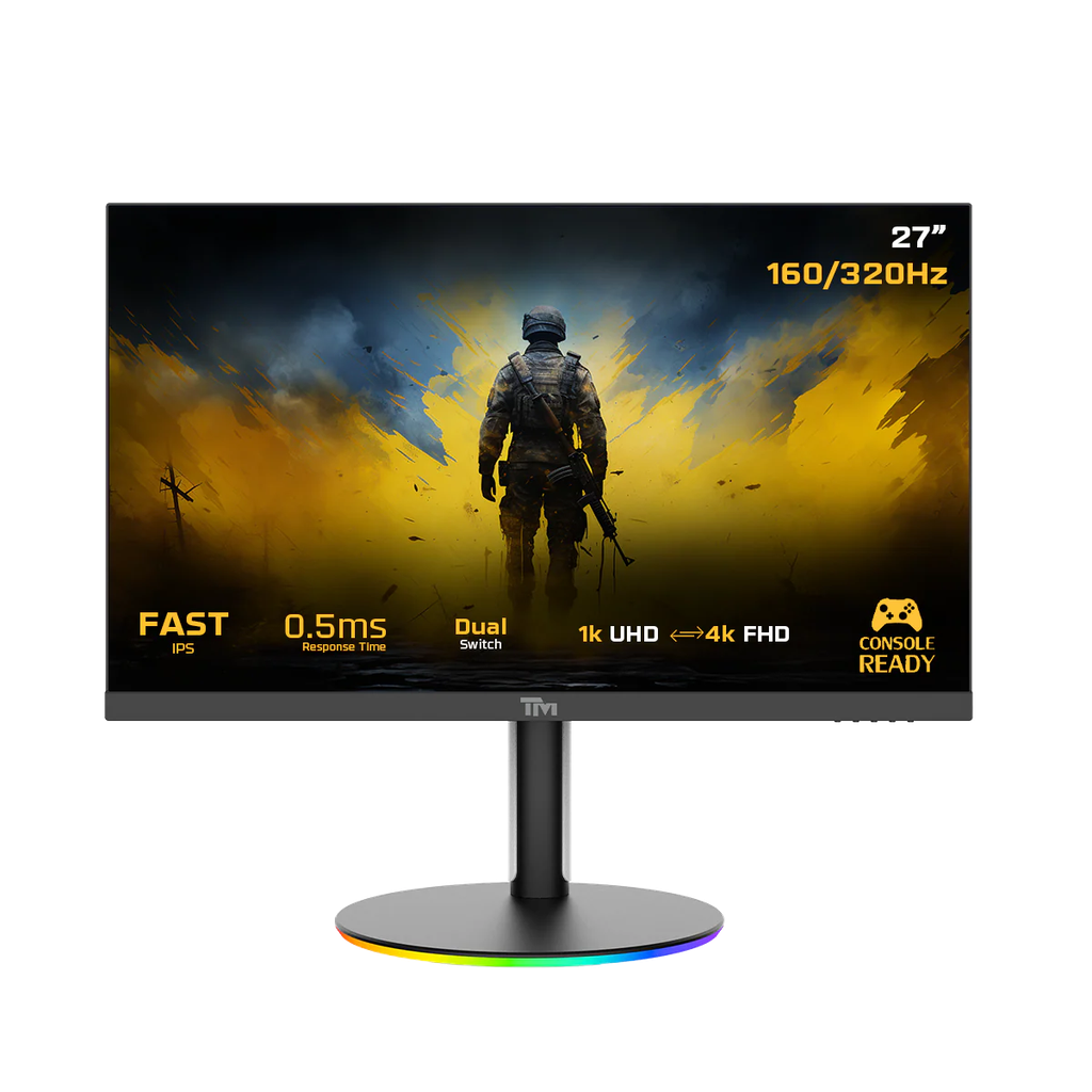 Twisted Minds TMDX27B Dual Switch 27" FHD, 160/320Hz, MPRT 0.5ms, IPS, PS5, Oyuncu Monitörü