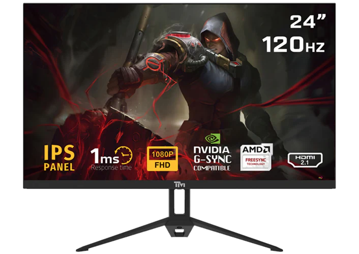 Twisted Minds TM Eco TM24FHD120IPS 24” 120hz, 1MS, FHD, HDMI 2.1 & DP 1.4 Gaming Monitor