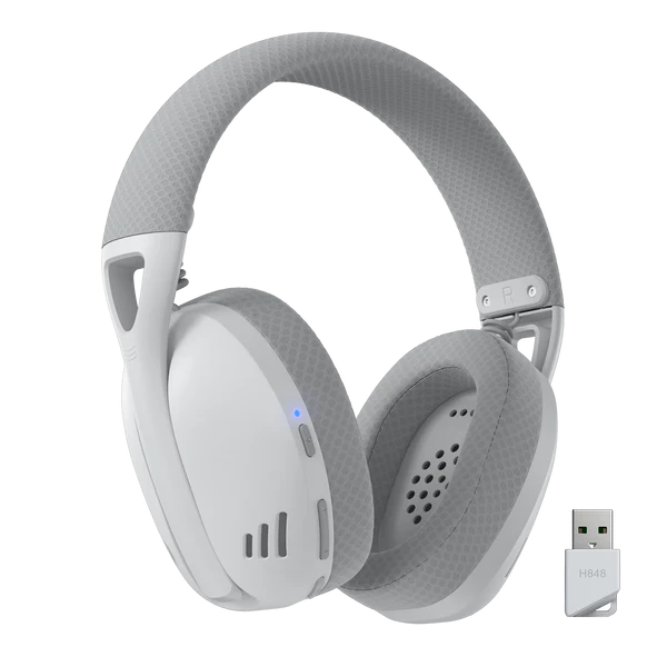 Redragon H848 IRE Pro Ultra 7.1 Sound Wireless Gaming Headset for PC, Mac, PS4, Switch and Phone, Gray