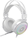 Redragon Lamia 2 H320W Powerful USB 7.1 Gaming Headset with Microphone and RGB Stand, White