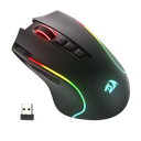 Redragon Predator M612 Pro Şarjlı Makrolu Optik 8000 DPI USB, Kablosuz Oyuncu Mouse, Siyah