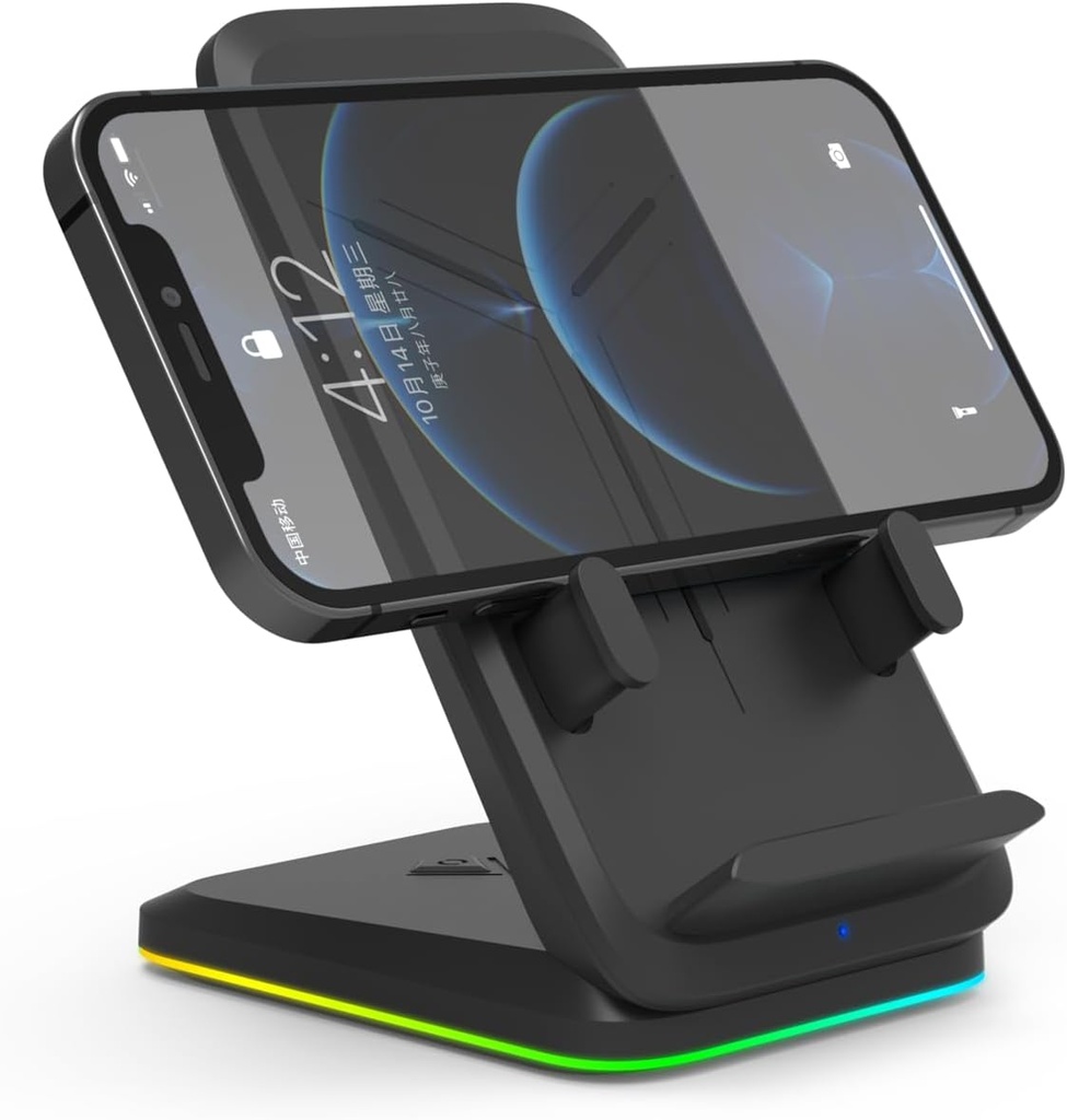 Twisted Minds TM-G5 15W RGB Type-C Input Port Wireless Adjustable Fast Charging Stand