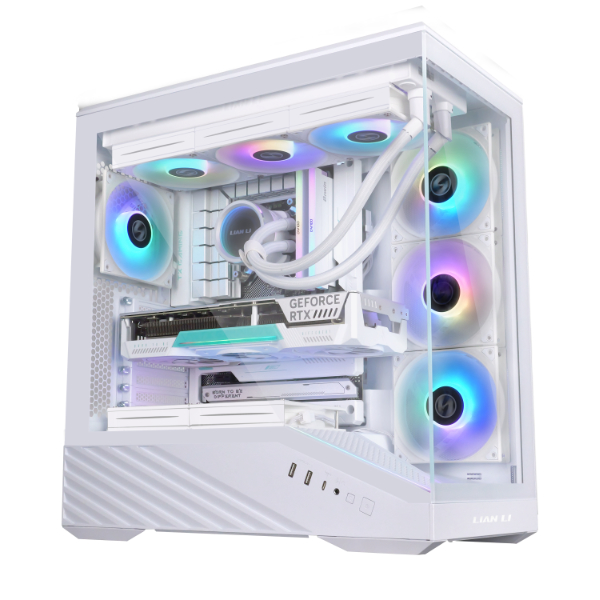 Lian Li Vector V100R G99.V100RW.01 ARGB Fanlı E-ATX Oyuncu Kasası, Beyaz