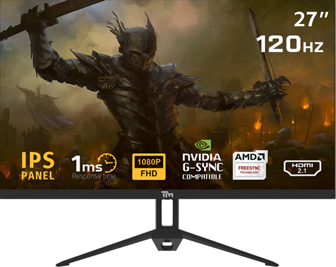 Twisted Minds TM Eco Series TM27FHD120IPS 27” 120hz, 1MS, FHD, HDMI 2.1 & DP 1.4 Gaming Monitor