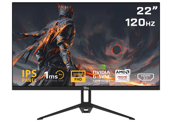 Twisted Minds TM Eco Series TM22FHD120IPS 22” 120hz, 1MS, FHD, HDMI 2.1 & DP 1.4 Gaming Monitor
