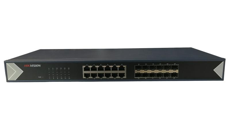 Hikvision DS-3E0524TF 24 Port 12xGE + 12xSFP Gigabit Backbone Switch