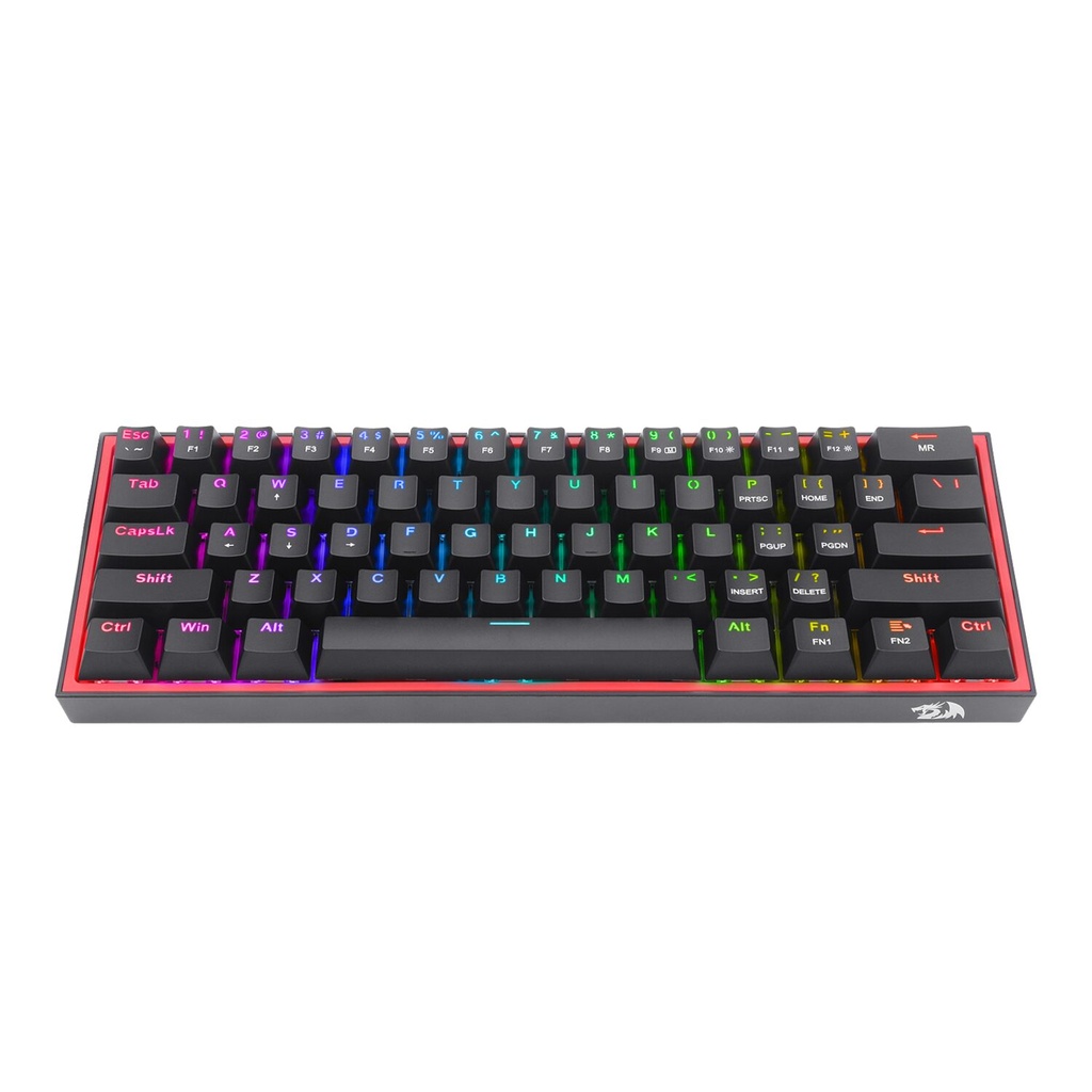 Redragon K617 Fizz RGB Red Switch TR Wired Mechanical Gaming Keyboard, Black